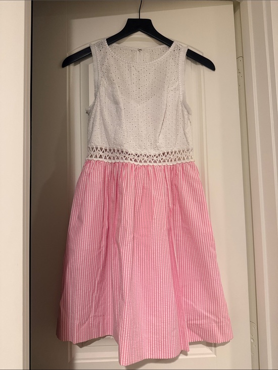 Lilly Pulitzer Dresses & Skirts - Lilly Pulitzer Alvia Dress Havana Pink Seersucker Eyelet Size 00 NWT $228